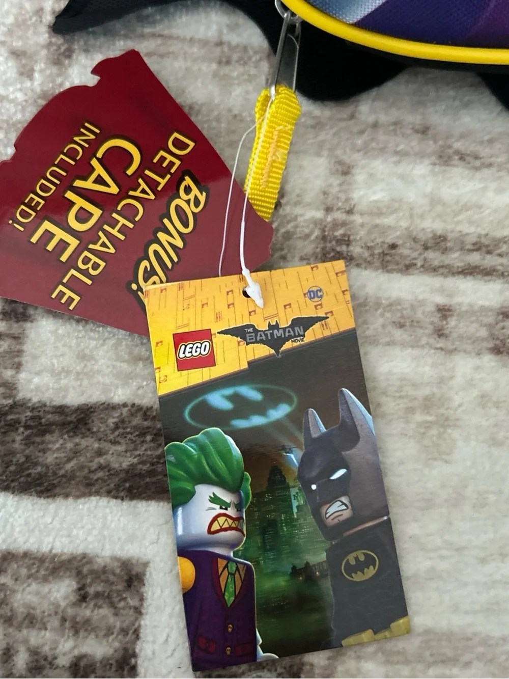Lego The Batman Movie Lunch Bag with Detachable Cape New